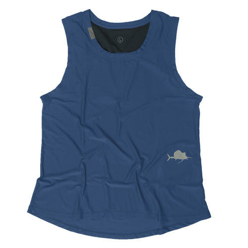 Women's Zero Singlet - cadet blue / S