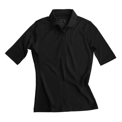 WOMENS POLO - Black / S